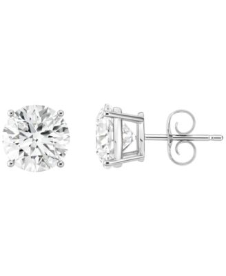Macy's Lab-Grown Diamond Stud Earrings (4 ct. t.w.) in 14k White or Yellow Gold