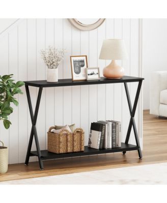 41.3" Narrow Console Table with Metal Frame