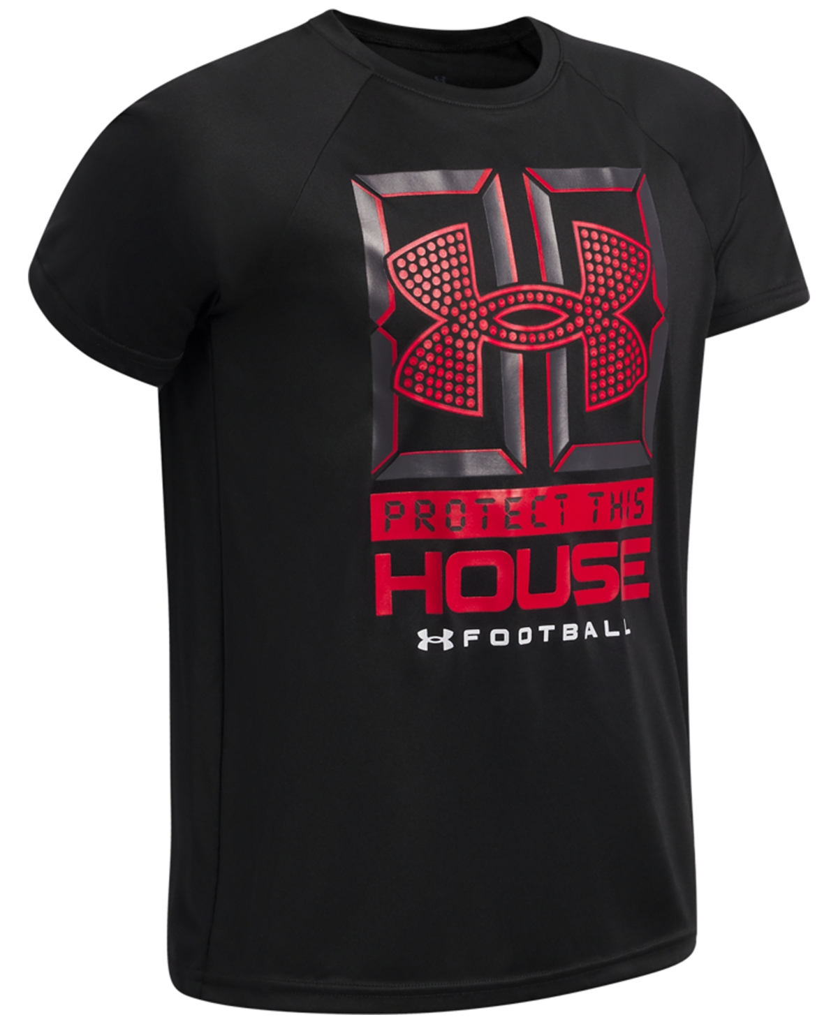 Under Armout Boys' 6-18 B Football Raglan Sleeve Tech Graphic T-Shirt