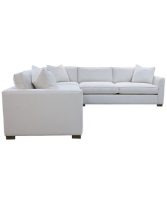 Corine 3-Pc. Upholstered Sectional Sofa Set with Toss Pillows