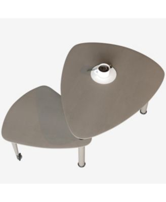 Streamdale 360 Rotatable Coffee Table for Living Room, Solid Wood Legs, Modern Apartment Furniture