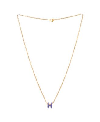 Pop H Pendant Chain Necklace