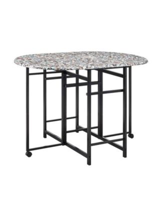 Comapct Dinette Set With Drop Leaf Table and 2 Comfortable Chair