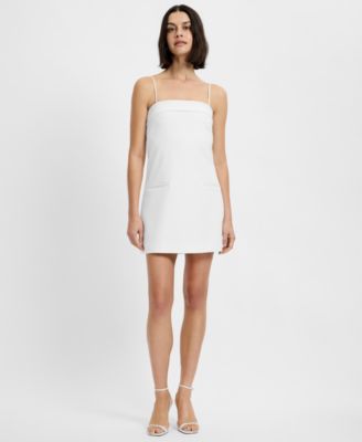 Women's Azra Twill Fold-Over Two-Pocket Strappy Mini Dress