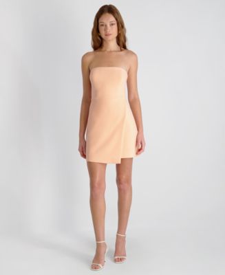 French Connection Women's Whisper Strapless Mini Dress - Peach Fizz