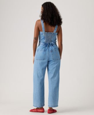 Women's Drea Square Neck Button-Front Jumpsuit