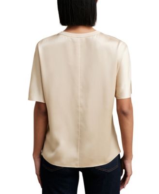 Women's Silk Short-Sleeve Top