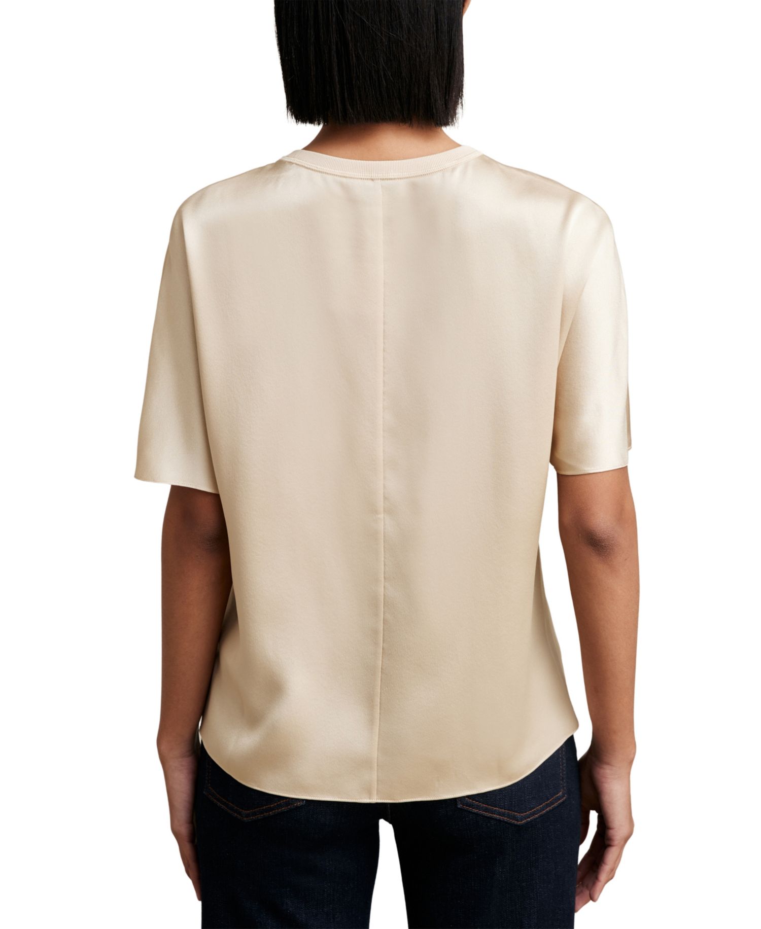Women's Lena Silk Short-Sleeve Top