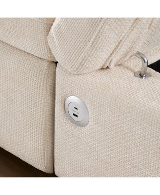 Streamdale 107" Sectional Sleeper Sofa Bed with Pull Out Couch, L-shaped, USB/Type-C Charging