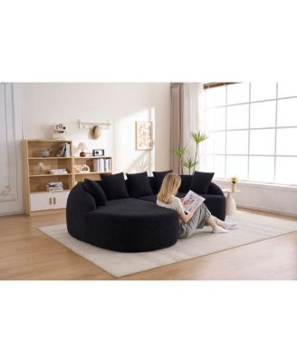 Compression L-Shape Sectional Sofa,Modular Chenille Couch