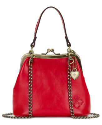 Laureana Mini Leather Crossbody Frame Bag