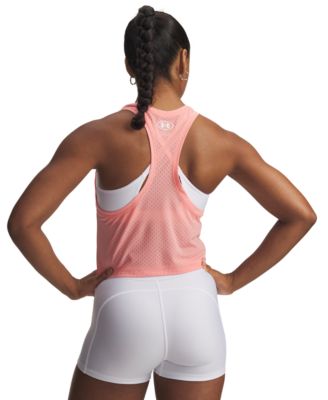 Women's Tech Sport Mesh Crop Sleeveless Tank Top