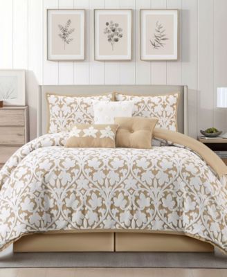 Adissa Floral 7-Pc. Comforter Set, Queen