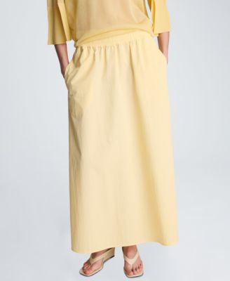Women's Side-Slits Pull-On Maxi Skirt