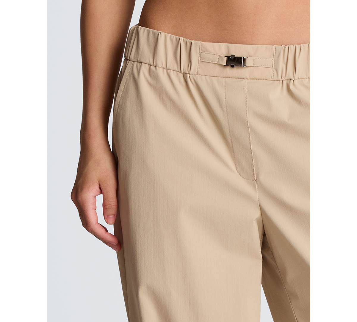 Kenneth Cole Women's Pull-On Wide-Leg Bungee Hem Pants