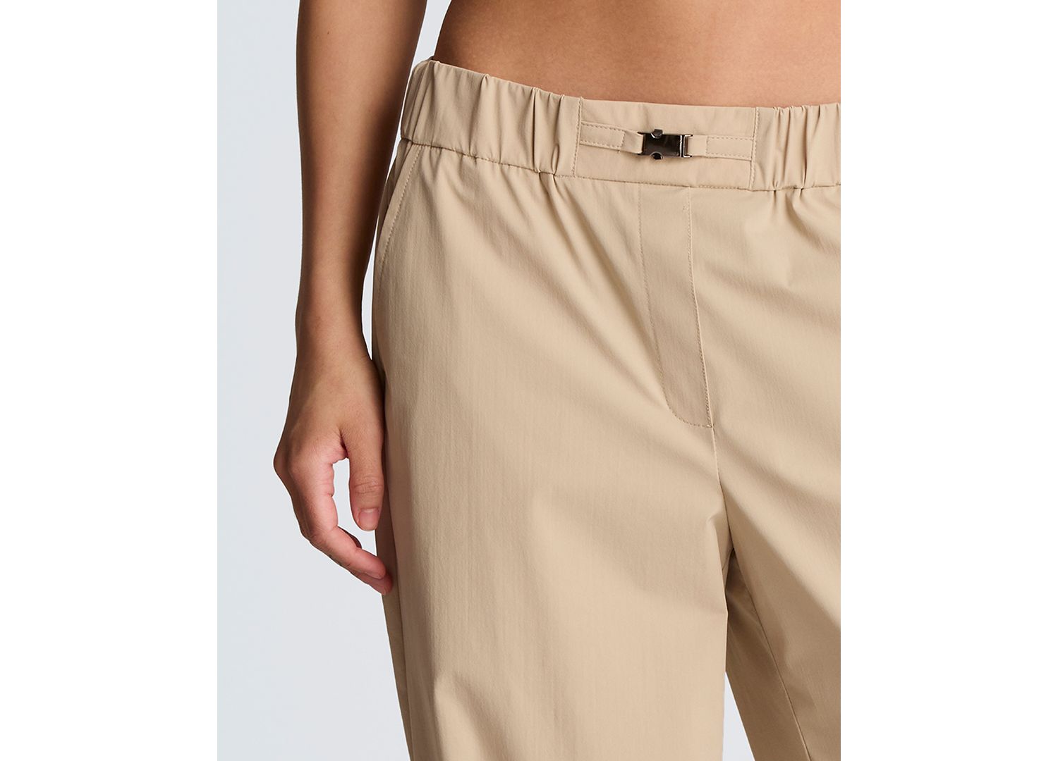Women's Pull-On Wide-Leg Bungee Hem Pants