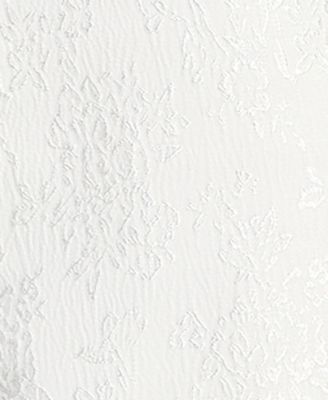 Juniors' Floral Jacquard Square Neck Dress