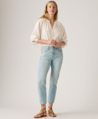 Women's Classic Mid-Rise Ankle Straight-Leg Jeans