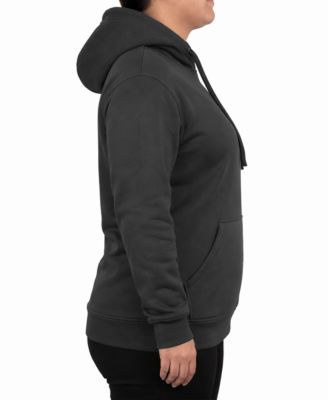 Women's Blue Ice Loose Fit Super Heavyweight Fleece-Lined Pullover Hoodie