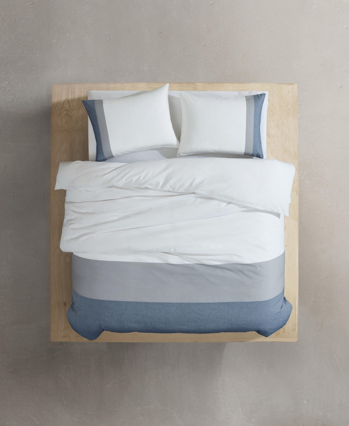 Calvin Klein Chambray Handkerchief 3-Pc. Duvet Cover Set