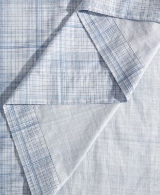 Printed Washed 200-Thread Count Cotton Percale 4-Pc. Sheet Set, Queen