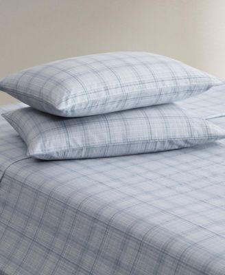 Printed Washed 200-Thread Count Cotton Percale 4-Pc. Sheet Set, King
