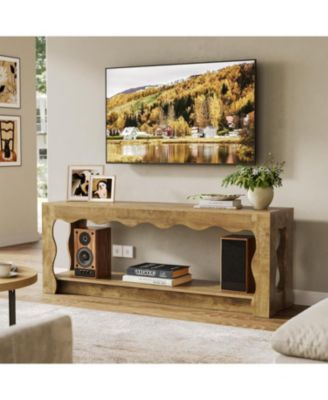 TV Stand for 65 Inch TV, Wooden Entertainment Center, Farmhouse TV Media Console Table