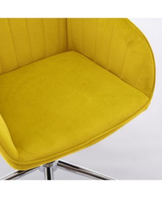 Grand Velvet Ergonomic Office Chair with Luxurious Gold Base