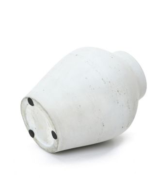 13.5" Floor Vase, Cement White Rustic Vases for Flowers, Large Vases for Decor Living Room, Decorative Flower Vase for Home Decor