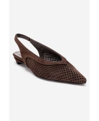 Forever and Always Women's Shoes Lieve Leather Slingback Pump