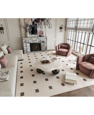 35" Cloud Shaped Coffee Table, Petal-Shaped Minimalist Table