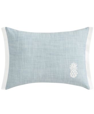 Ocean Bay Pineapple Cotton Decorative Pillow, 12" x 16"