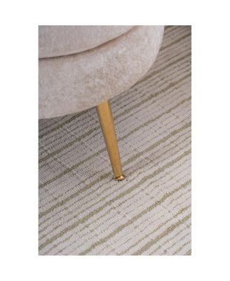 Indoor Chenille Chair with Left Armrest & Lumbar Pillow, Lounge SofaFootstool