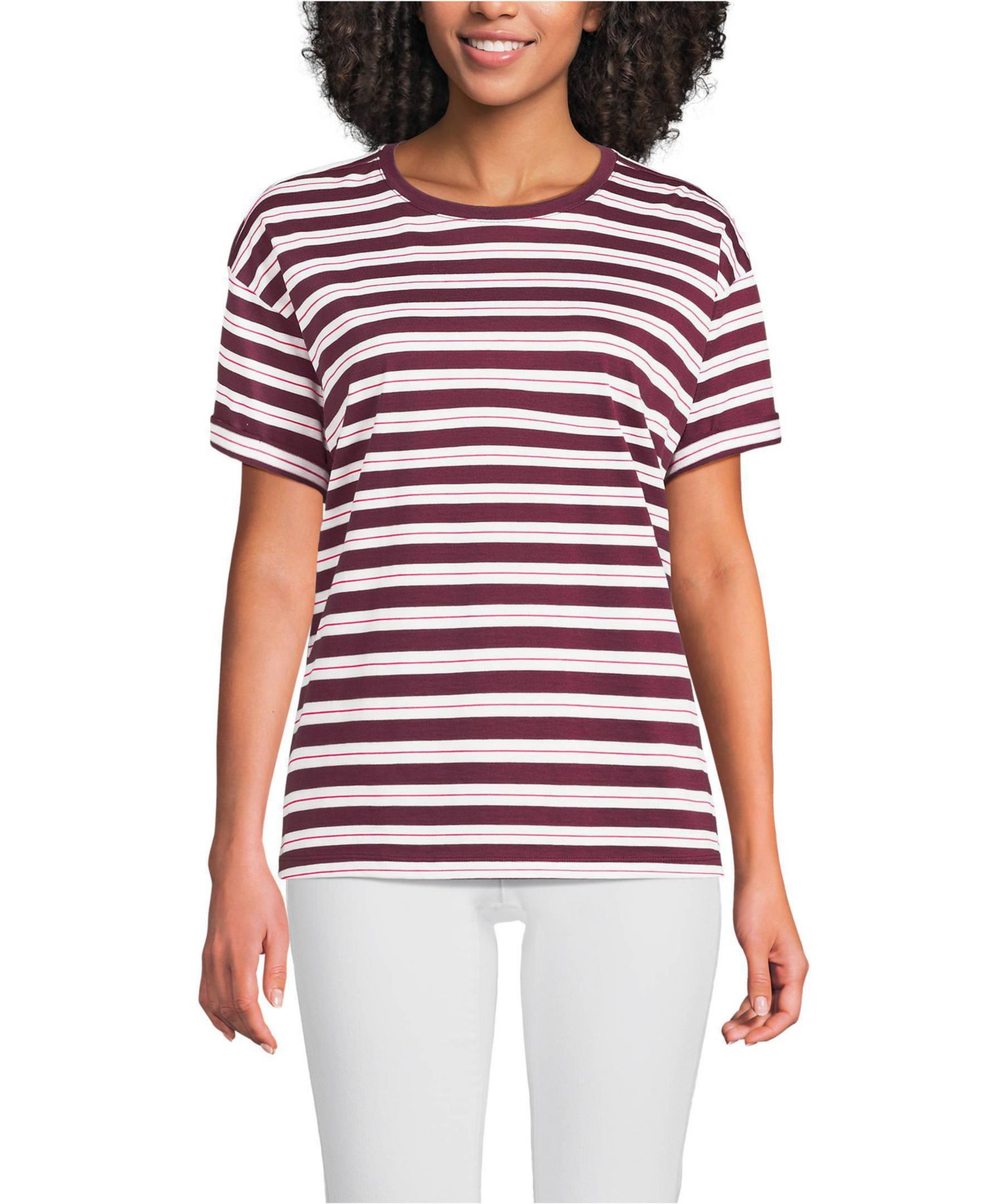 Women's Oversized Supima Short Sleeve Crew Neck T-Shirt