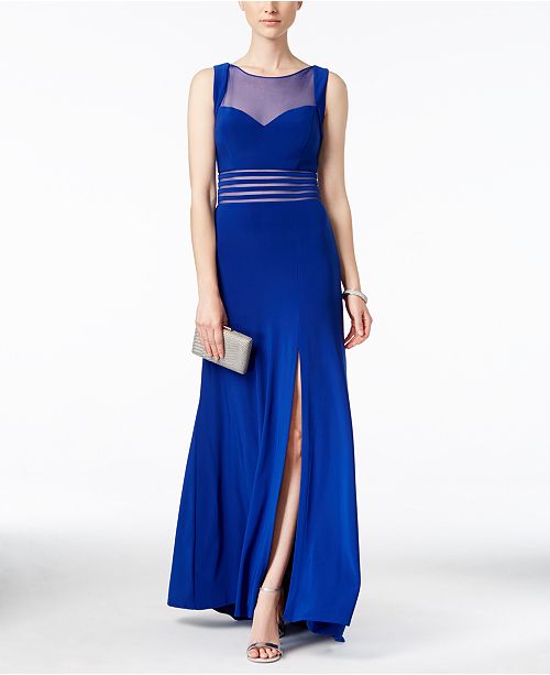 Nightway Illusion ALine Gown Dresses Women Macy's
