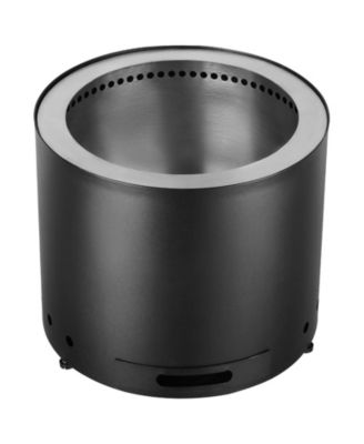 15 Inch Smokeless Wood Burning Fire Pit with Removable Ash Pan, Stainless Steel