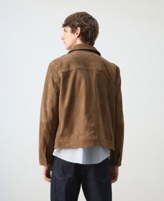Men's Leather Pockets Jacket