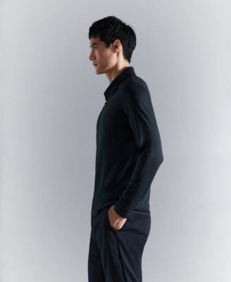 Men's Comfort Stretch Zip Polo Shirt