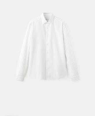 Men's Lyocell Striped Regular-Fit Shirt