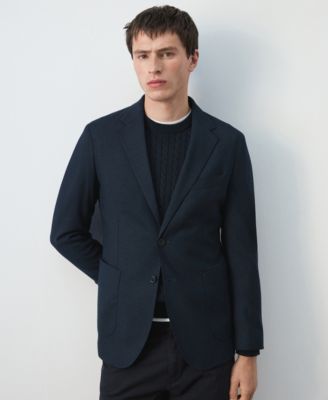 Men's Slim-Fit Pockets Jacket