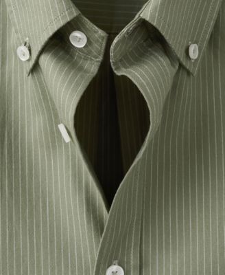 Men's Cotton Striped Regular-Fit Oxford Shirt