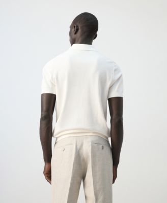 Men's Cotton Fine-Knit Polo Shirt