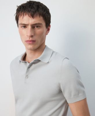 Men's Cotton Fine-Knit Polo Shirt