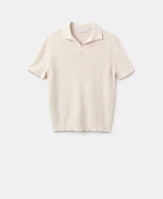 Men's Contrast Trim Cotton Polo Shirt