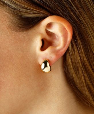 Bold Hoop Earrings in 14k Yellow Gold, White Gold, or Rose Gold