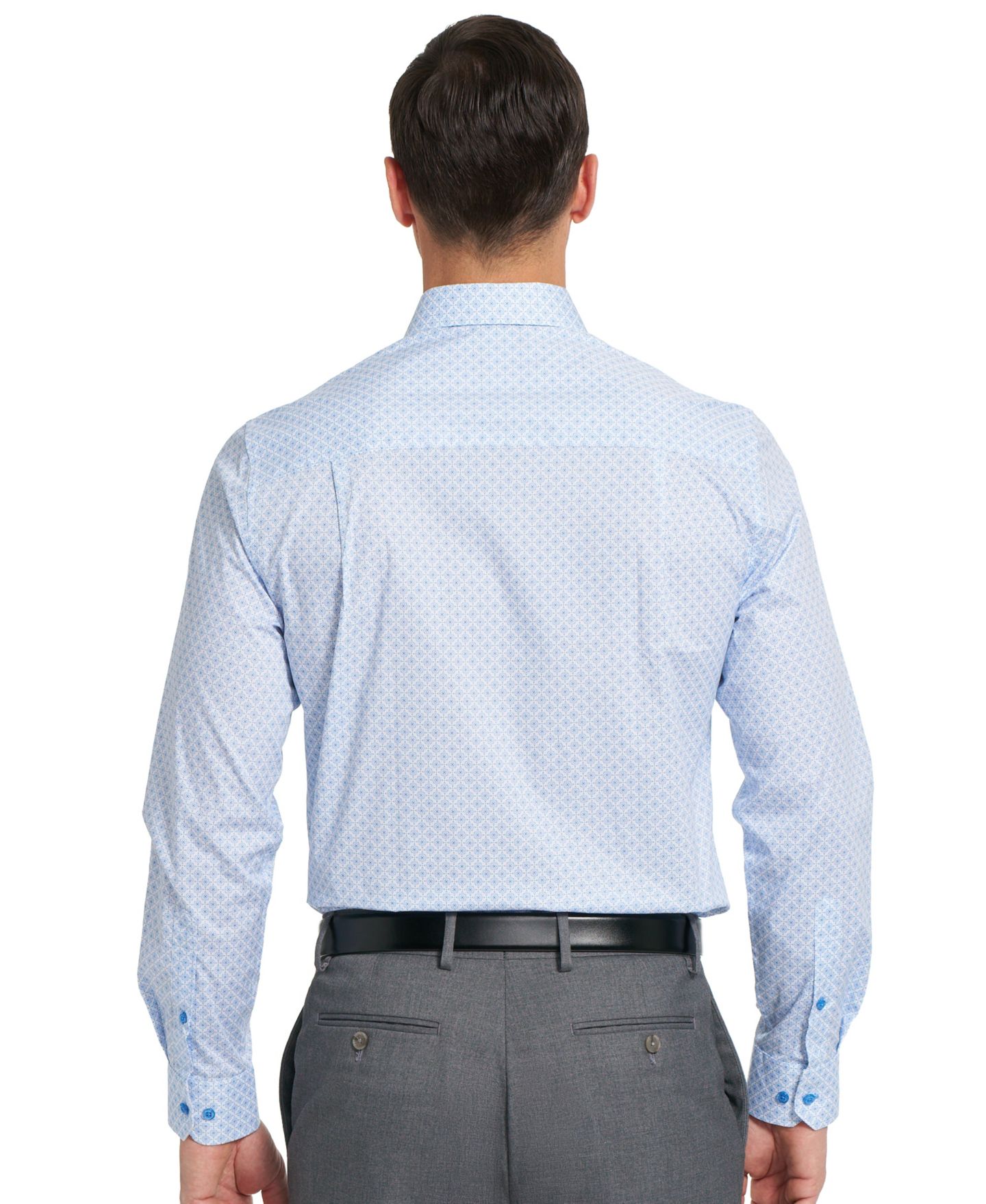 Мужская рубашка Nick Graham Dorchester Medal Modern-Fit Dress Shirt, цвет: Светлый синий — фото 3