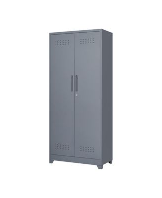 Metal Lockers Cleaning Tool Storage Cabinets With Locking Doors