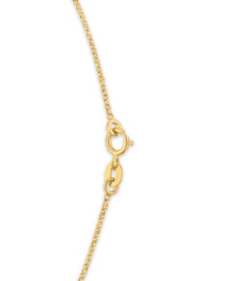 Polished Love Knot Bar Necklace in 14k Gold Over Sterling Silver