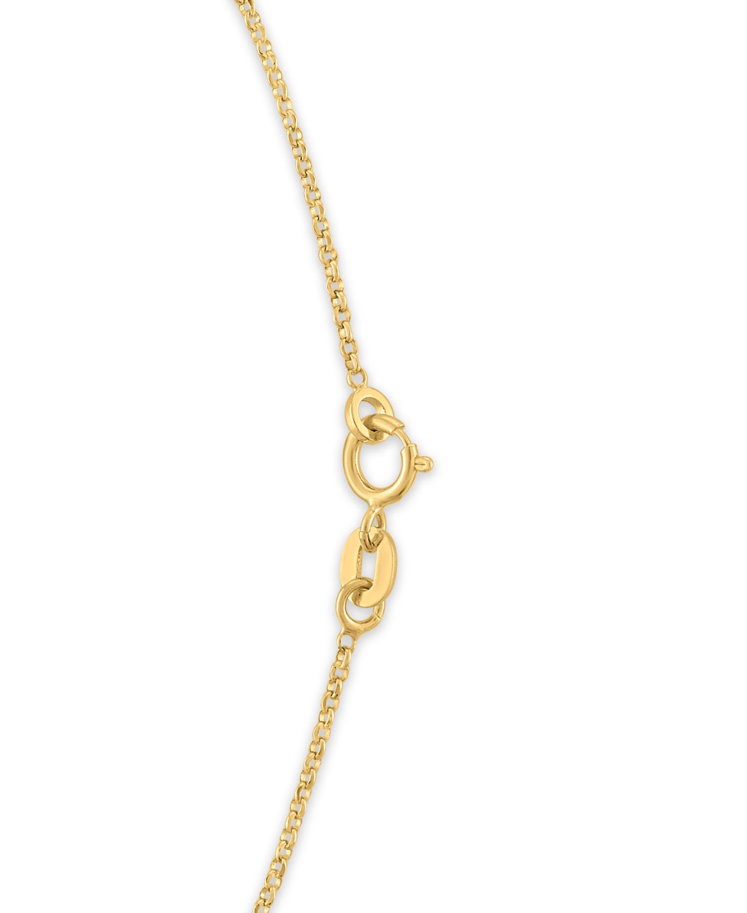 Polished Love Knot Bar Necklace in 14k Gold Over Sterling Silver