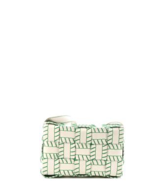 Medium Cassette Crossbody Bag Baseball Stitch Maxi Intrecciato Leather